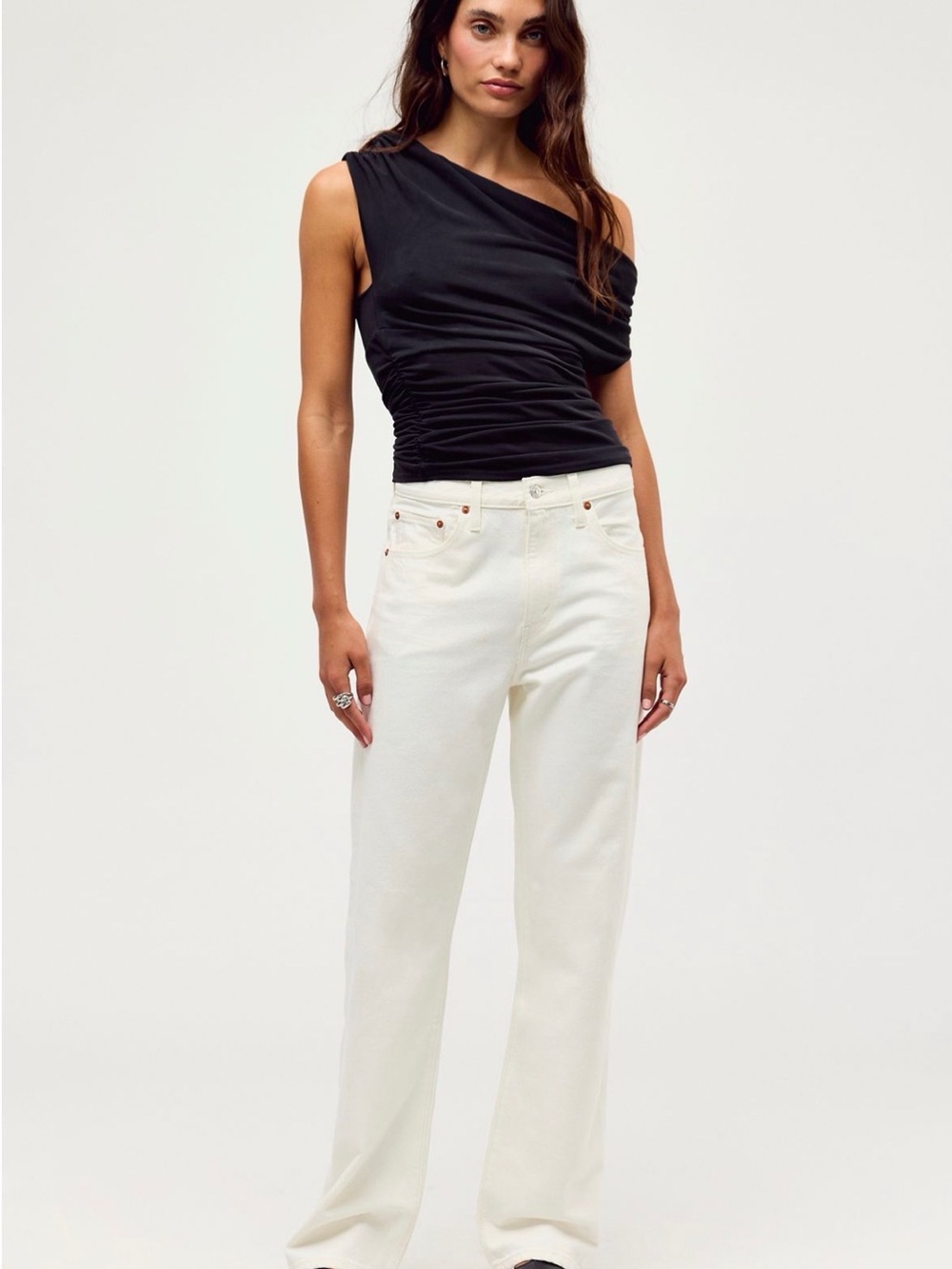 Levi’s Easy Dad High Rise Wide Leg Jean - Picture 7 of 8